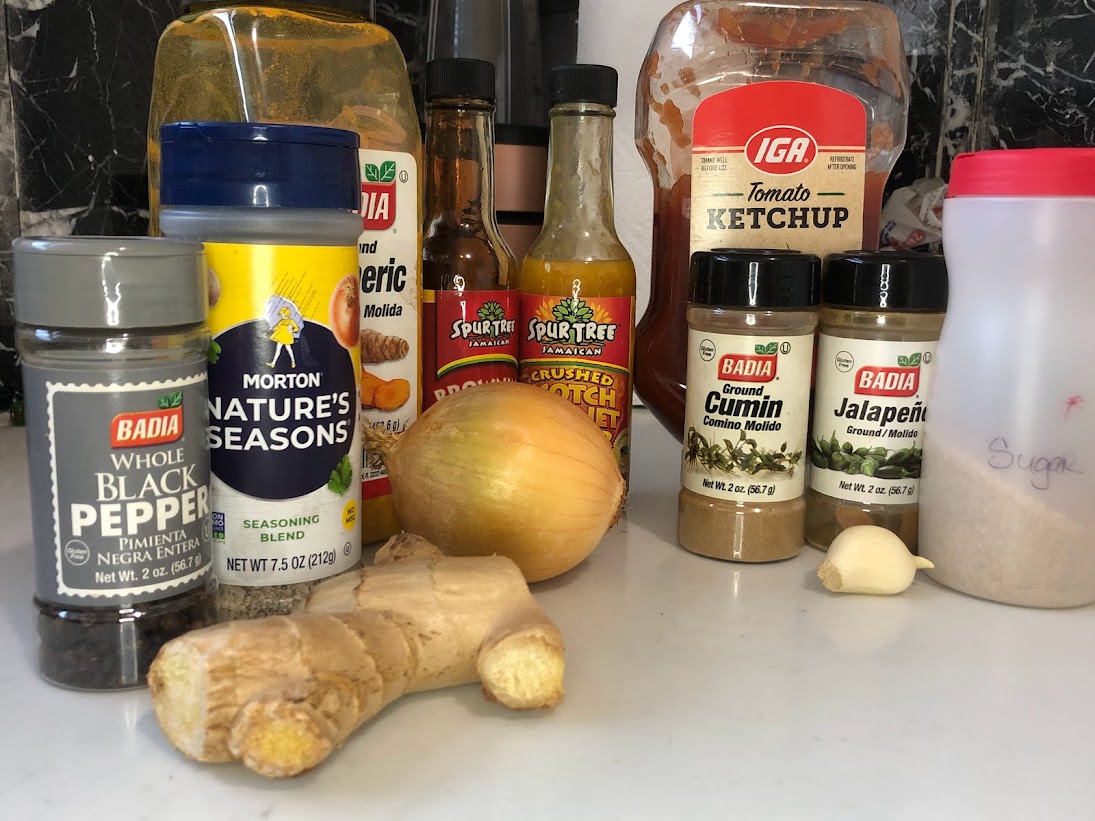 Ingredients Used For Stew Chicken