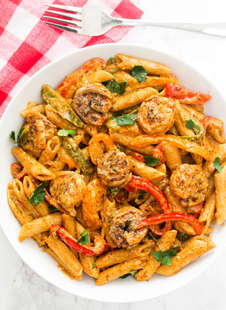 Sims Home Kitchen - Shrimp Rasta Pasta