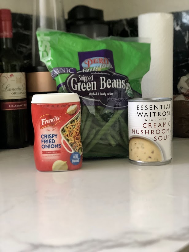 Green Bean Casserole ingredients