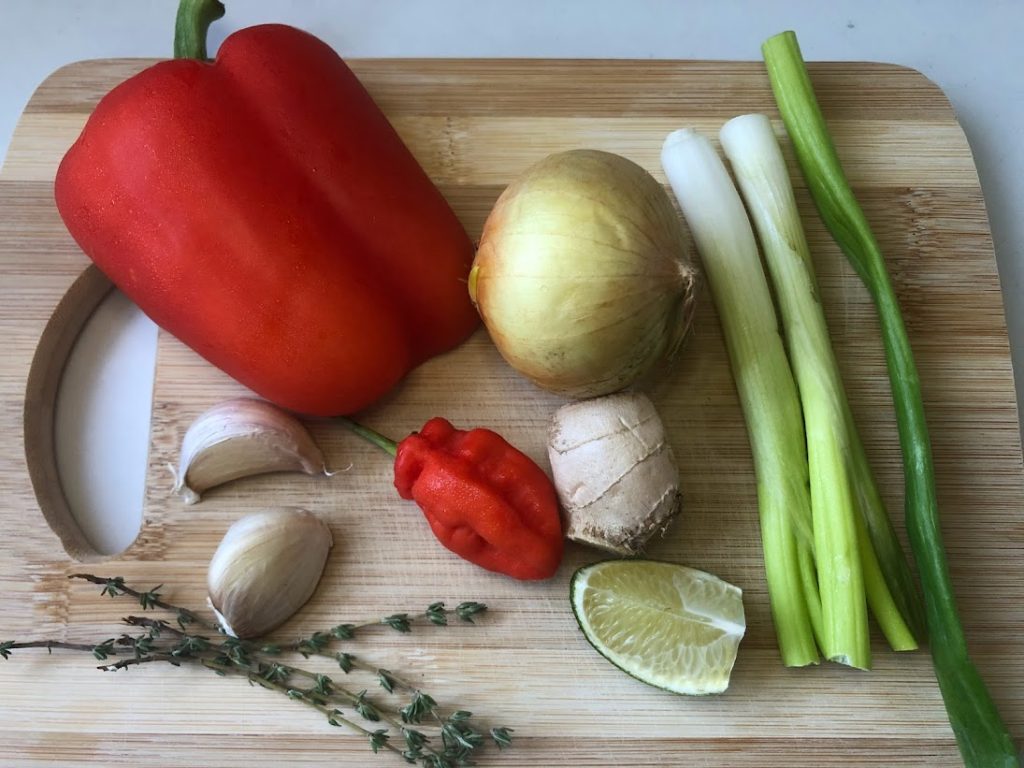 Ingredients for Green Seasoning