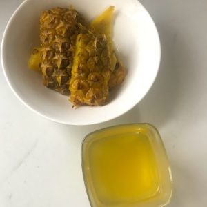 pineapple peel tea - recipe card