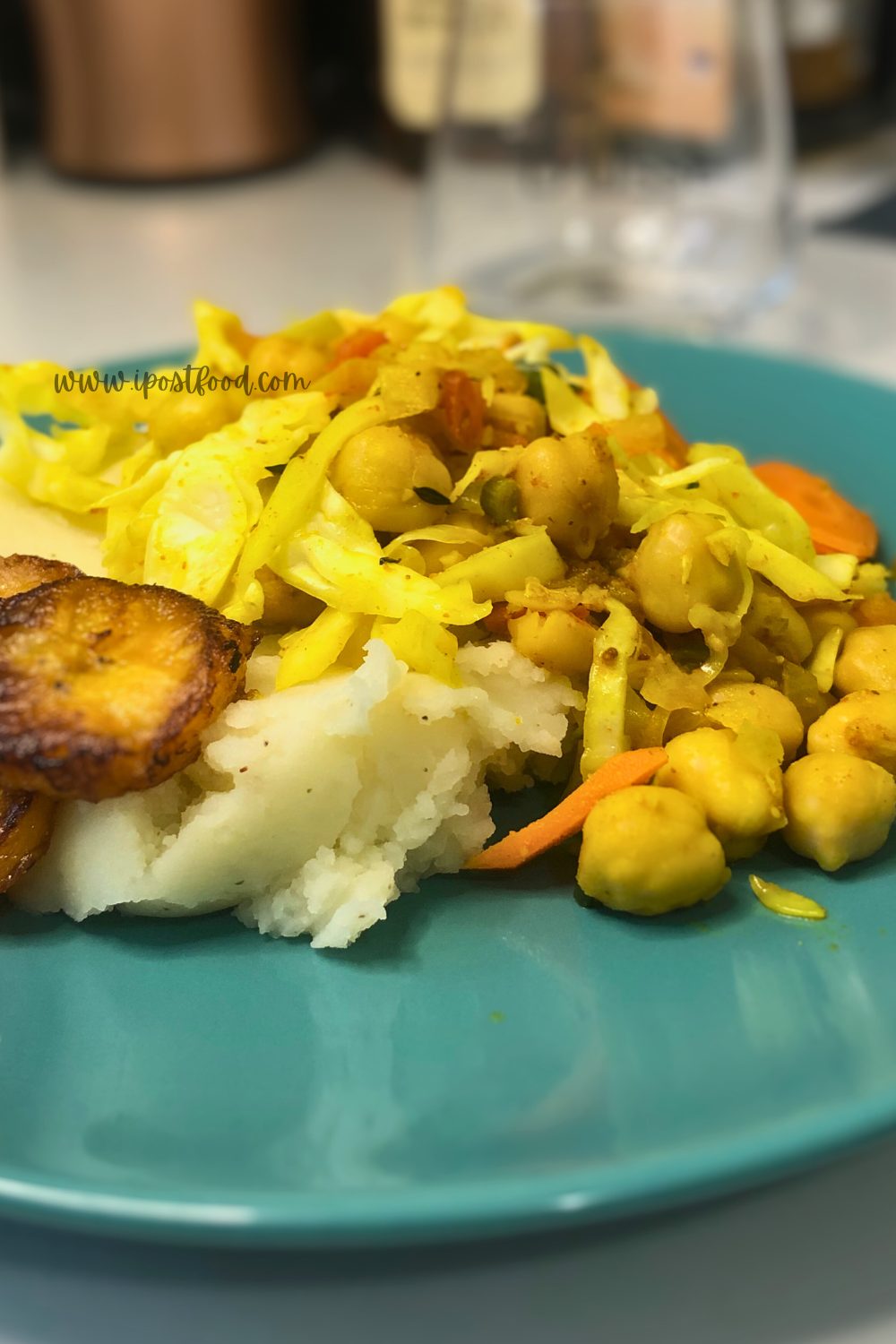 Chickpea Veggie Curry with plantains