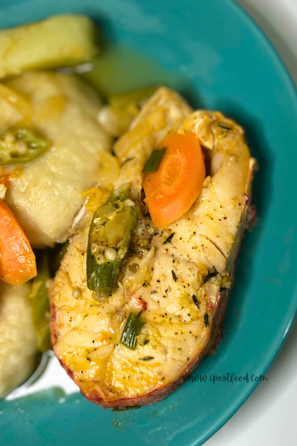 Steam fish with boiled food