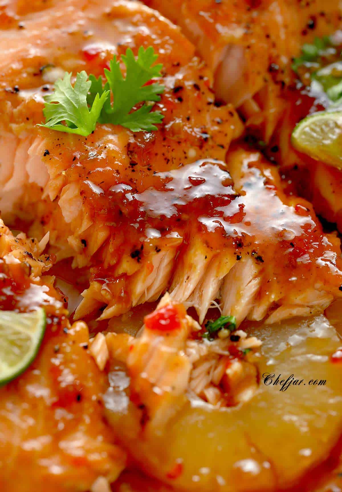 Baked Pineapple Salmon - Chefjar