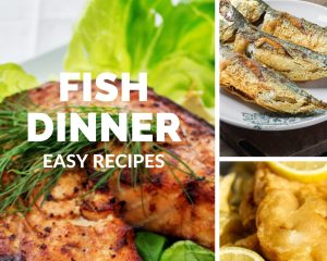 Fish Dinner Recipe Pinterest Pin - featured image