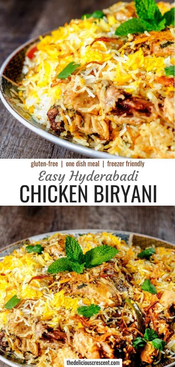 Hyderabadi Chicken Biryani - The Delicious Crescent