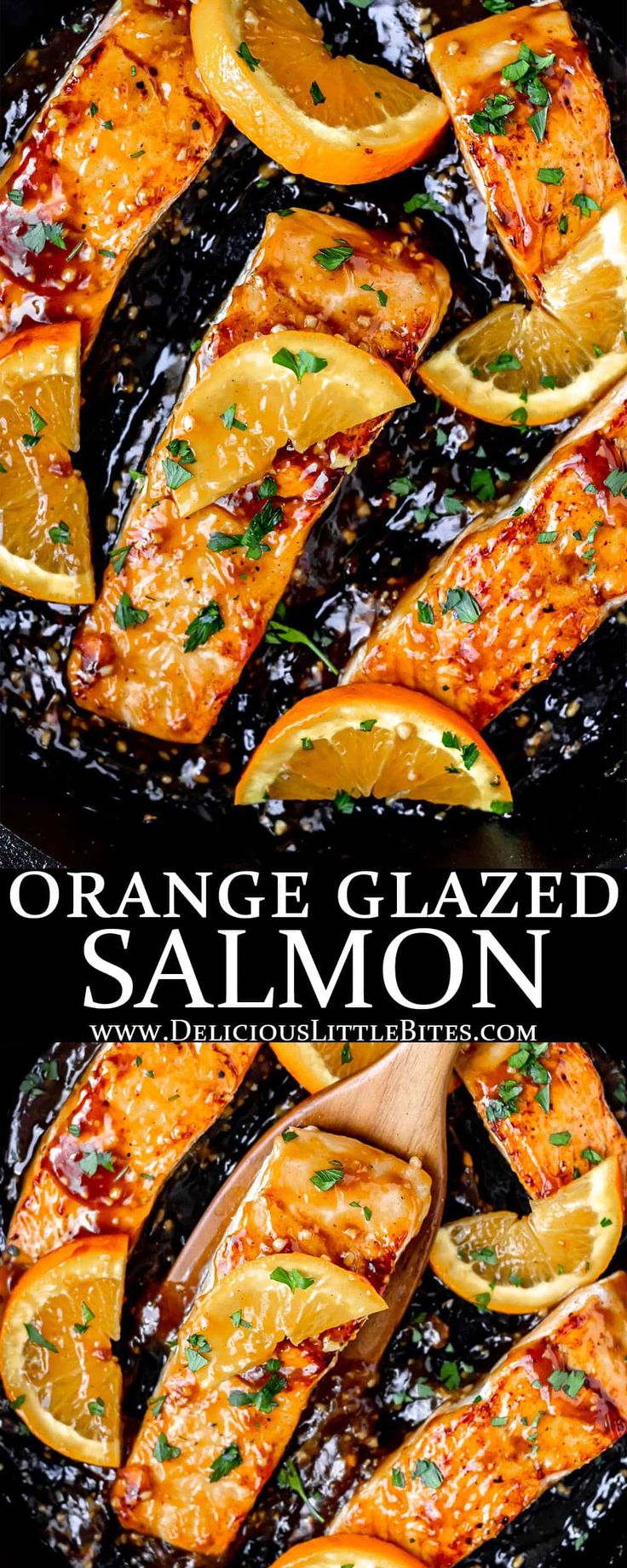 Orange Glazed Salmon - Delicious Little Bites