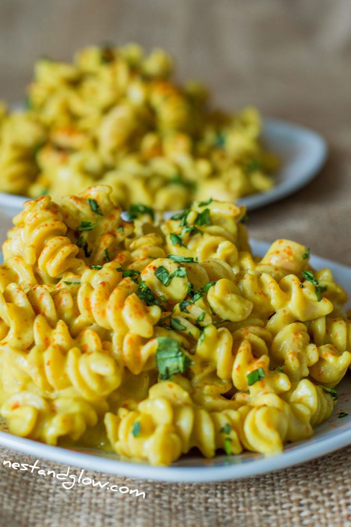 Cheesy Vegan Protein Pasta - Nest and Glow