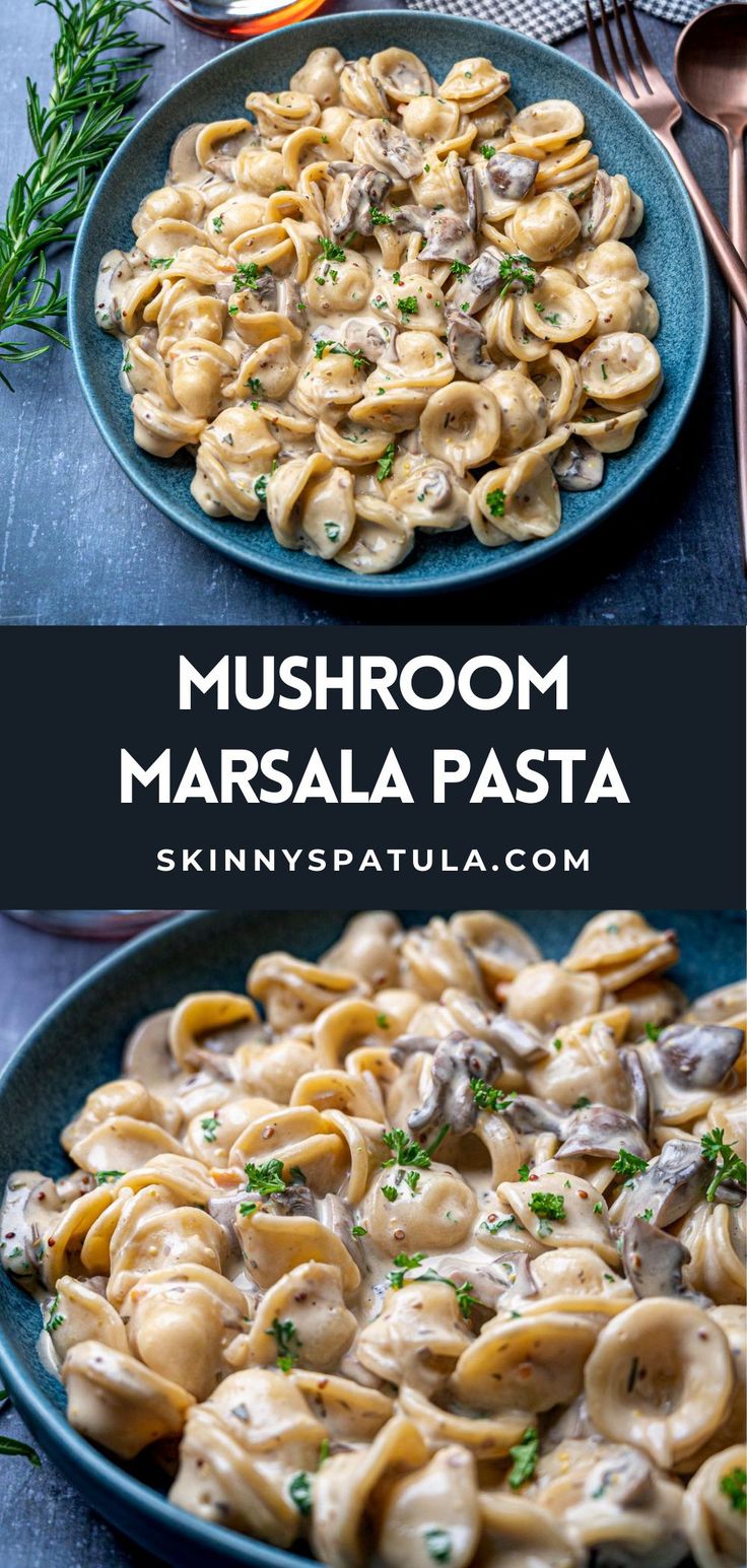 Creamy Mushroom Marsala Pasta - Skinny Spatula