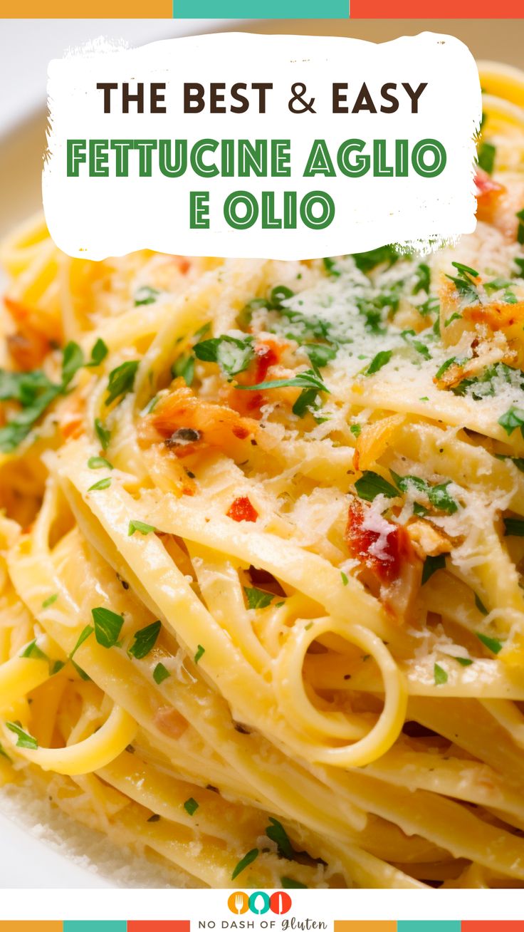 Fettucine Aglio e Olio - No Dash of Gluten