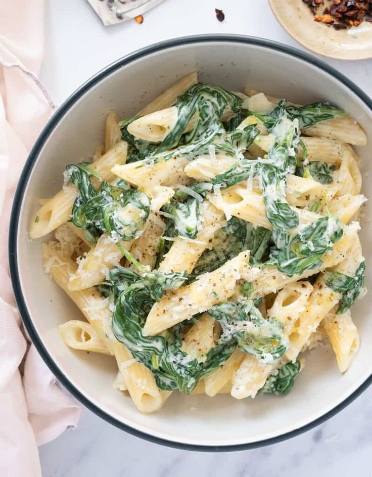 Pasta with Spinach - The Clever Meal