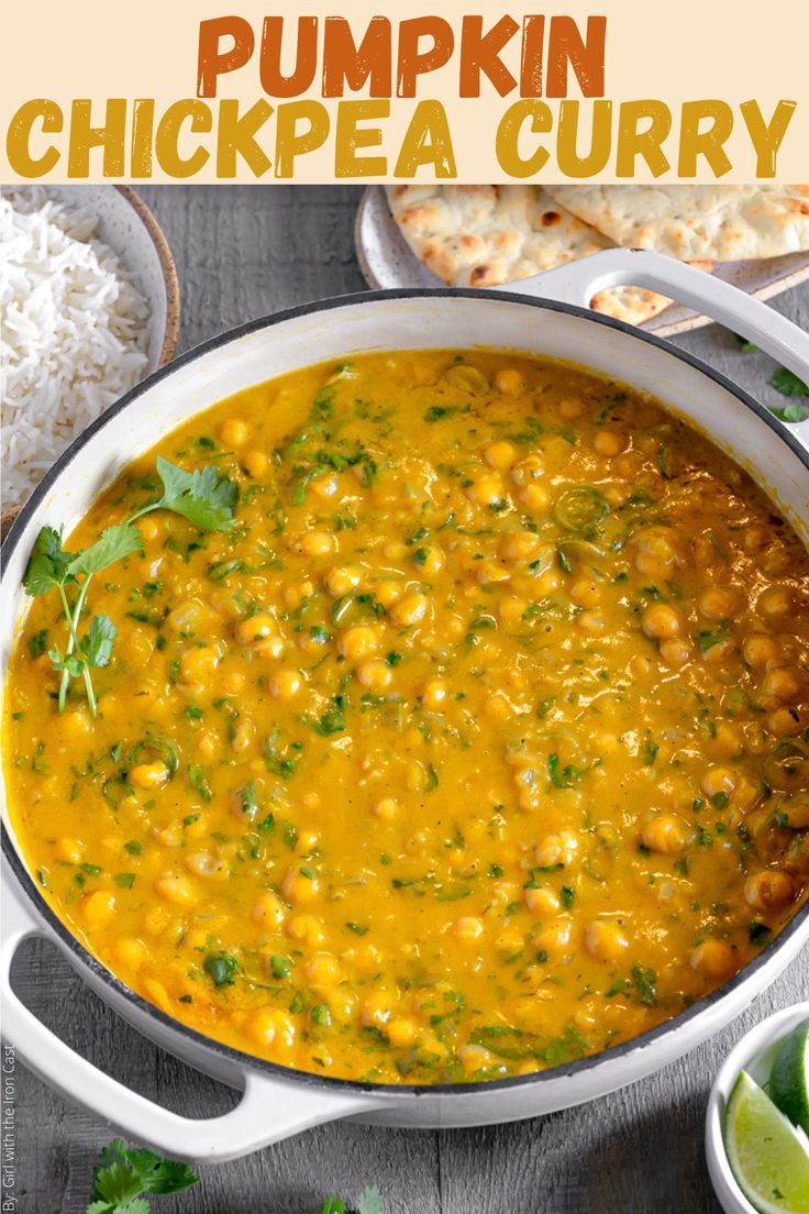 Pumpkin Chickpea Curry - Girl with the Iron Cast