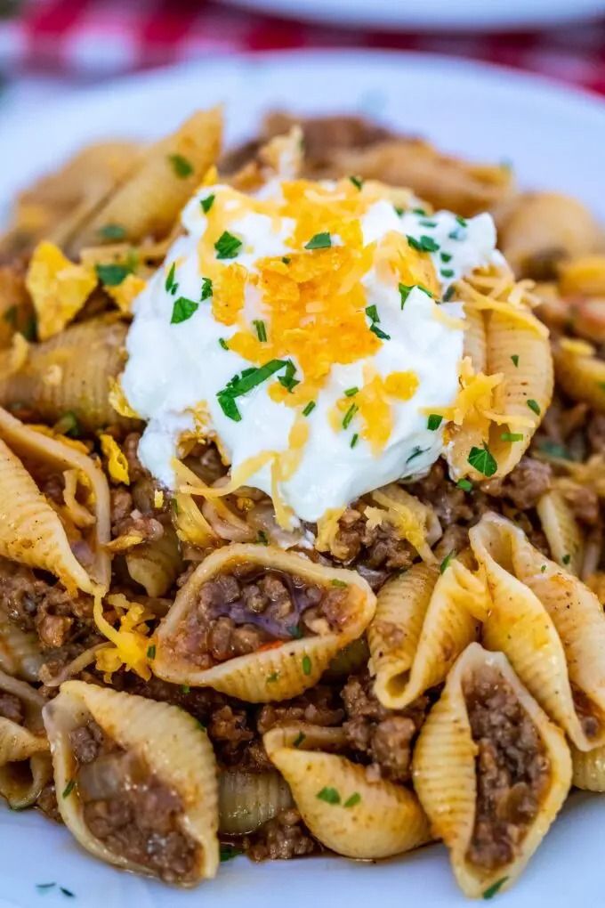 The BEST Taco Pasta - Sweet and Savory Meals