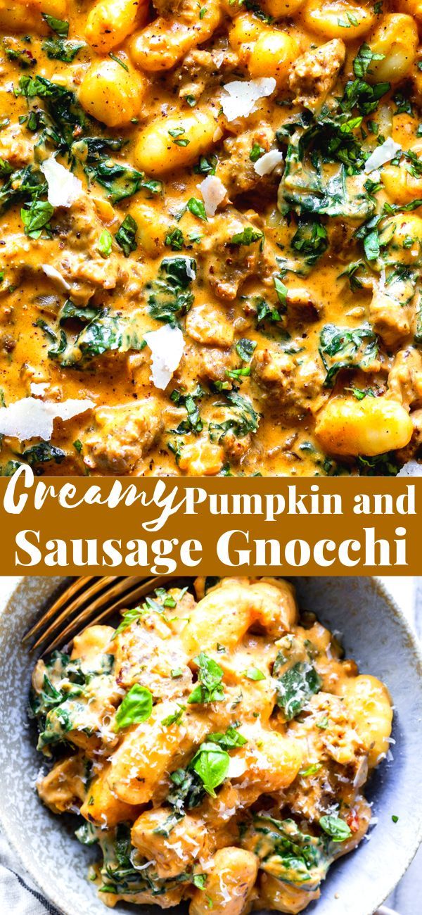 Creamy Pumpkin Sausage Gnocchi - Fox and Briar