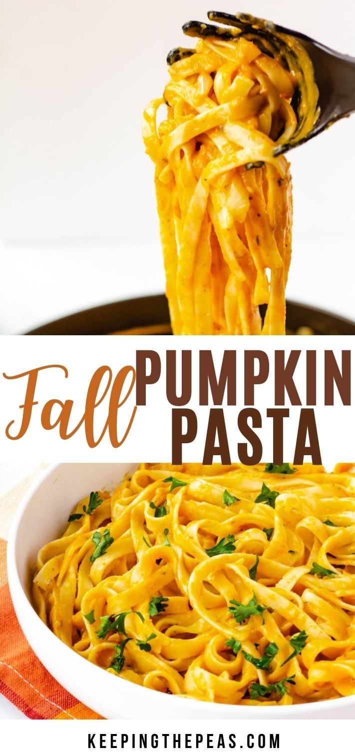 Fall Pumpkin Pasta - Keeping the Peas