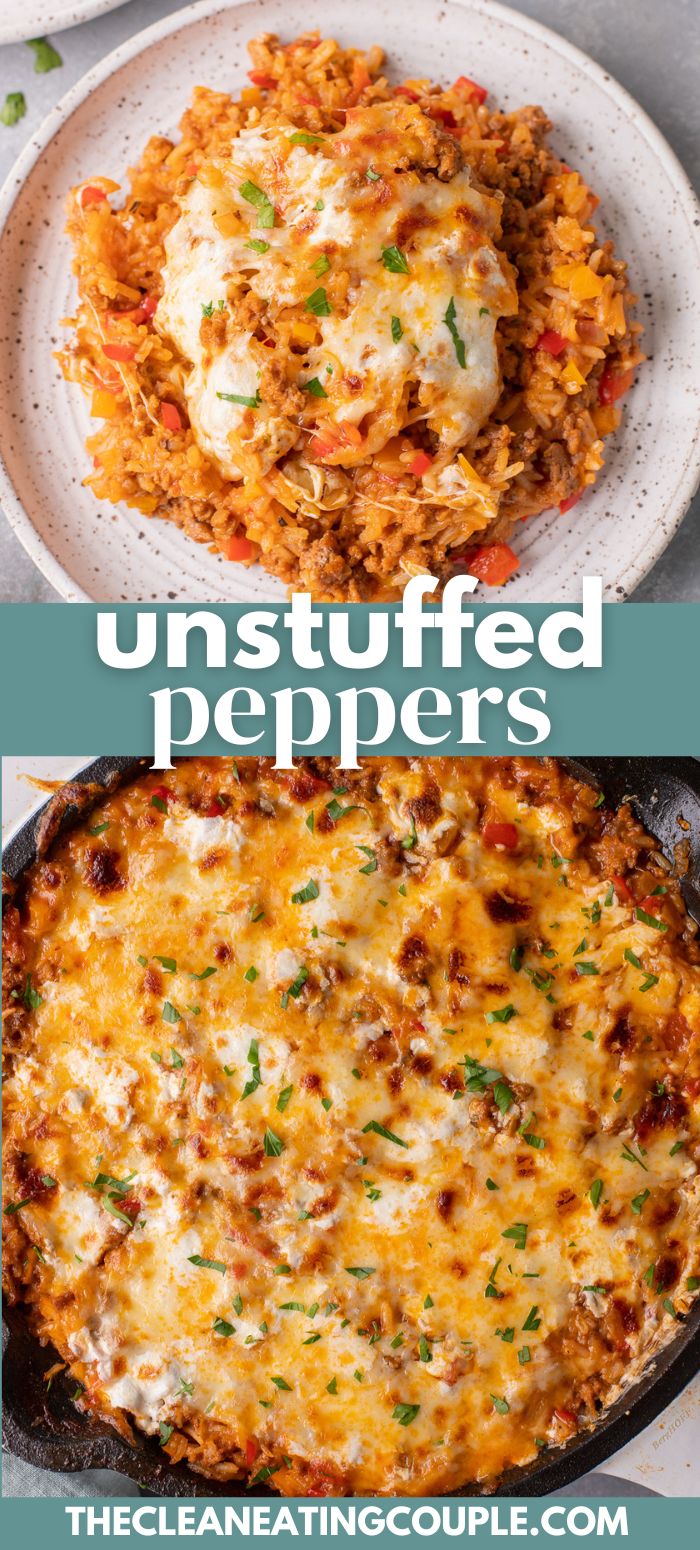 Easy Unstuffed Peppers - The Clean Eating Couple