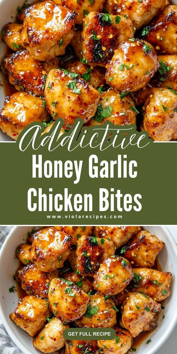 Honey Garlic Chicken Bites | Viola Recipes