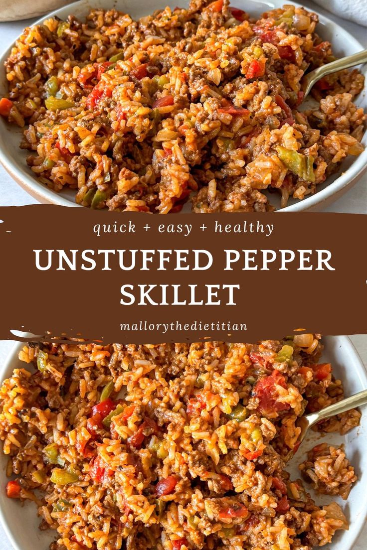 Unstuffed Pepper Skillet | Mallory the Dietitian