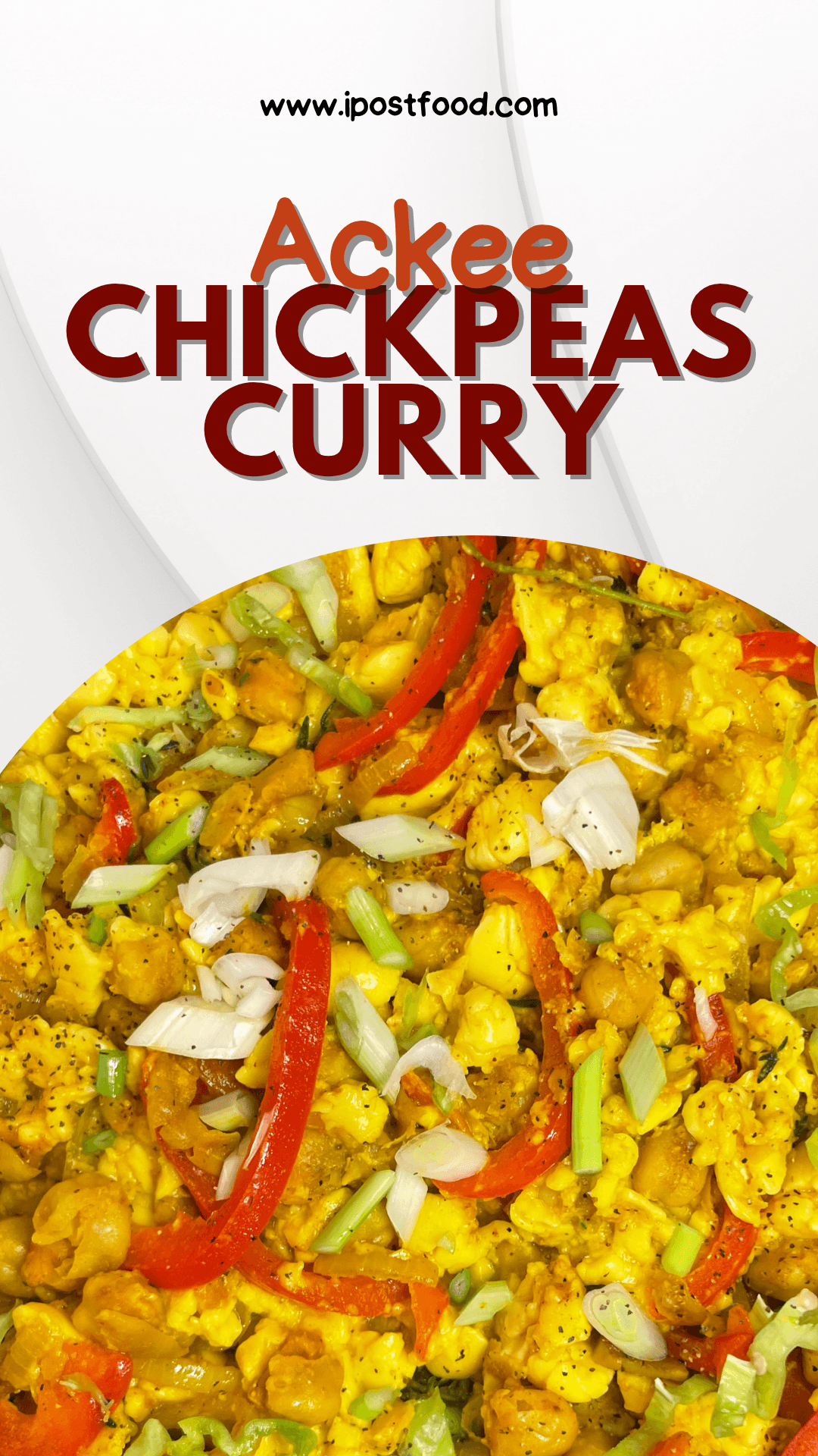 THESHYFOODBLOGGER'S Ackee and Chickpeas Recipe Pinterest Pin