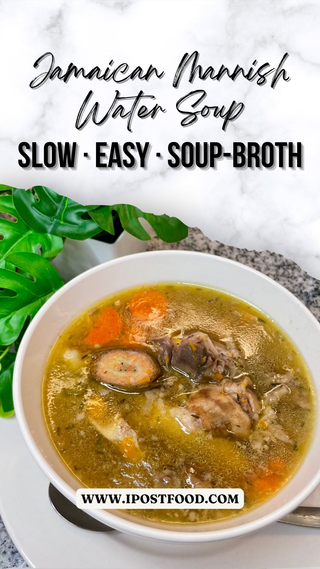 THESHYFOODBLOGGER Jamaican Mannish Water Pinterest Pin