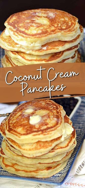 Coconut Cream Pancakes - Ally's Kitchen - pancake recipe