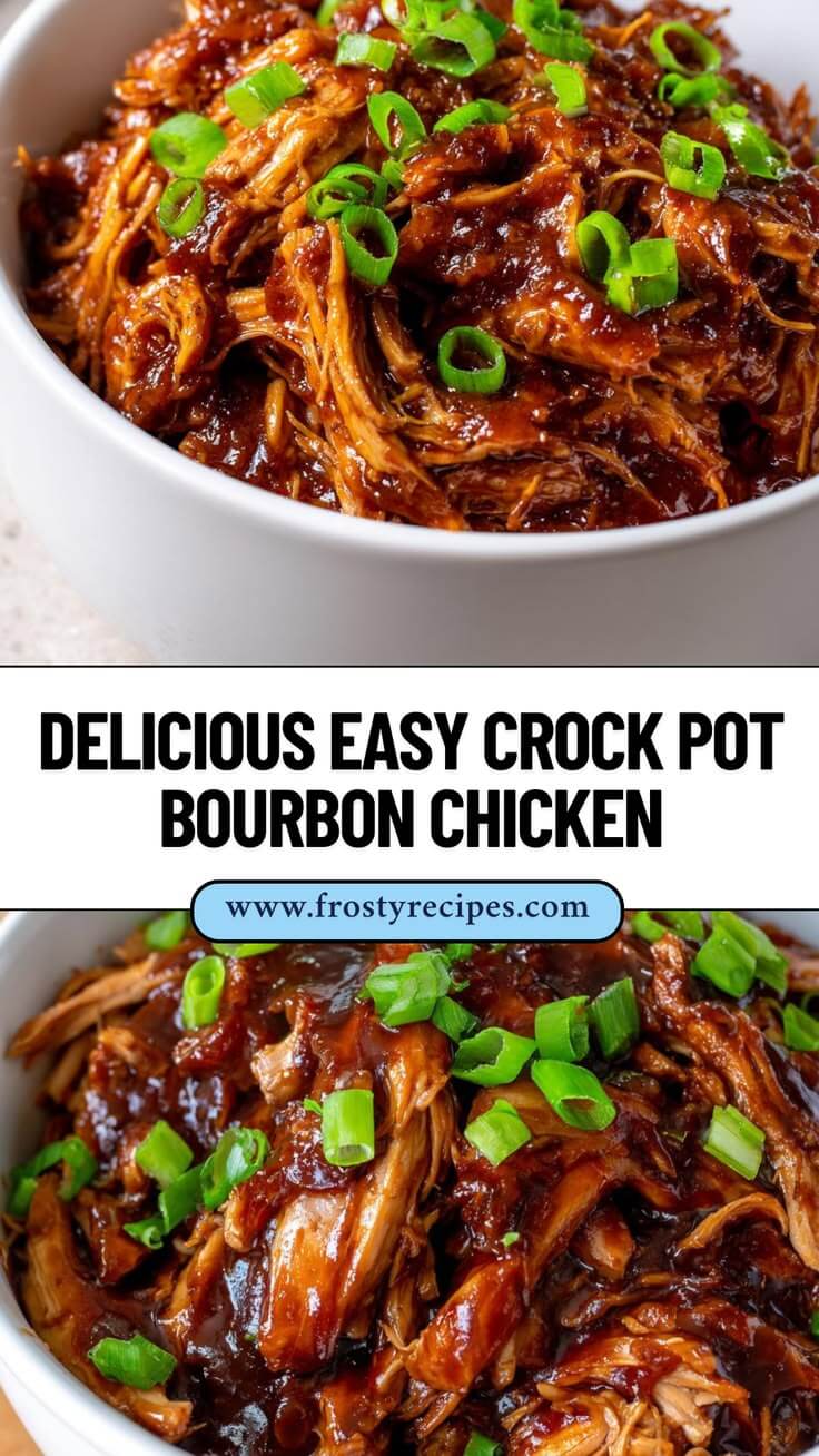 Crockpot Bourbon Chicken - Frosty Recipes