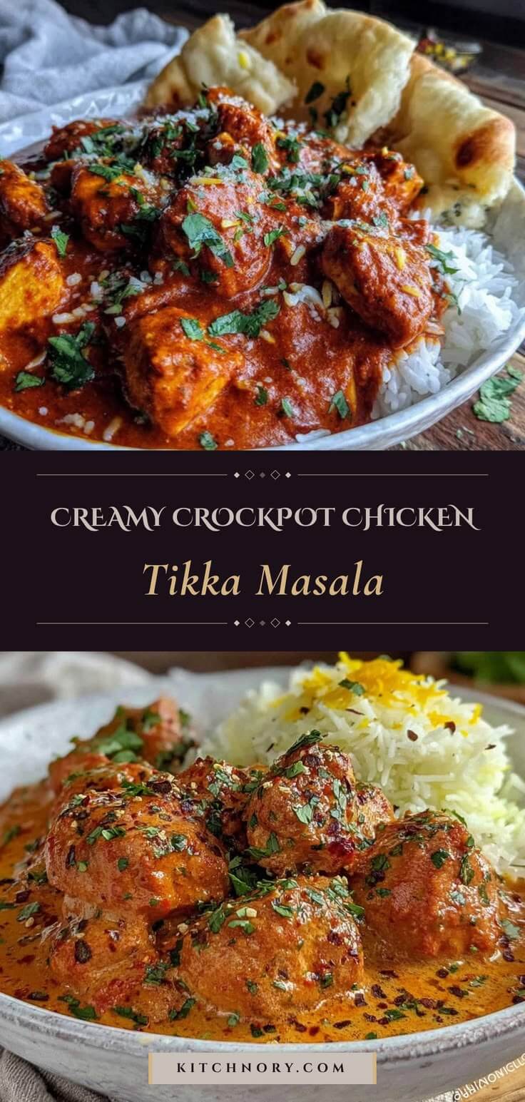 Crockpot Chicken Tikka Masala - Kitchnory