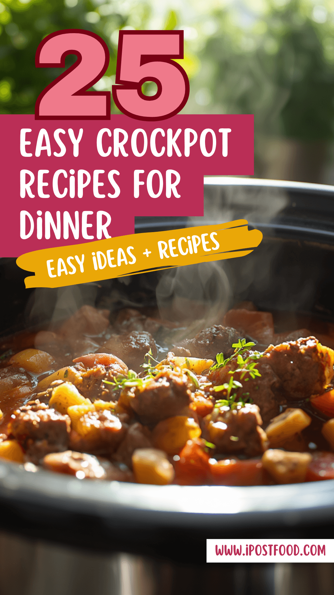 Crockpot Recipes Pinterest Pin