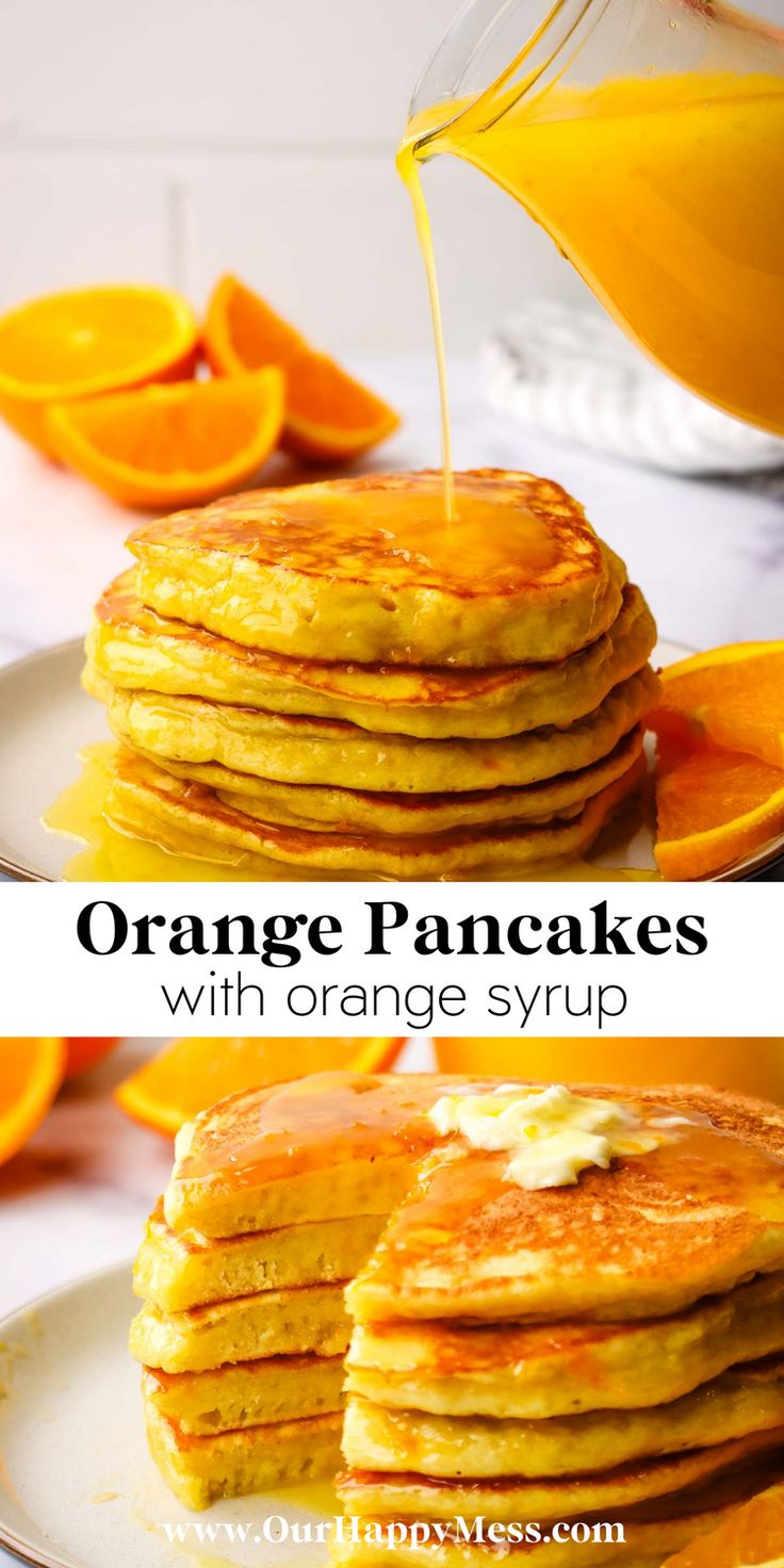 Easy Orange Pancakes - Our Happy Mess - pancak recipes