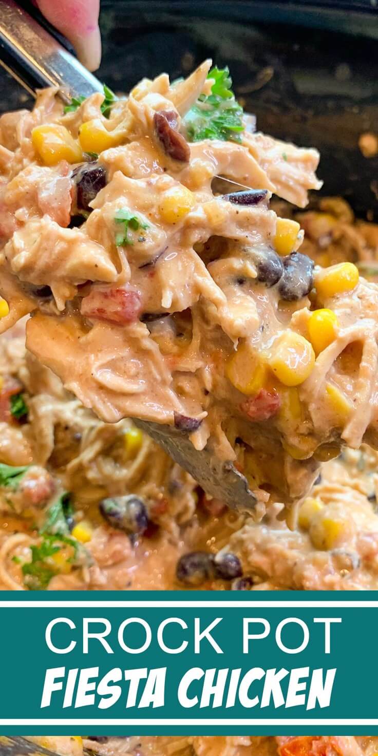 Fiesta Chicken Crock Pot Recipe - Modern Meal Makeover