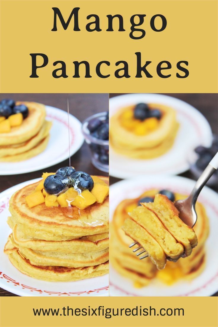 Mango Pancakes - The Six Figure Dish - pancake recipes 