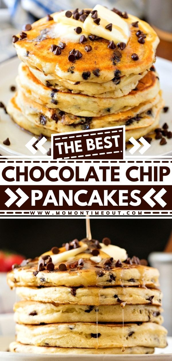 The BEST Chocolate Chip Pancakes - Mom On Timeout