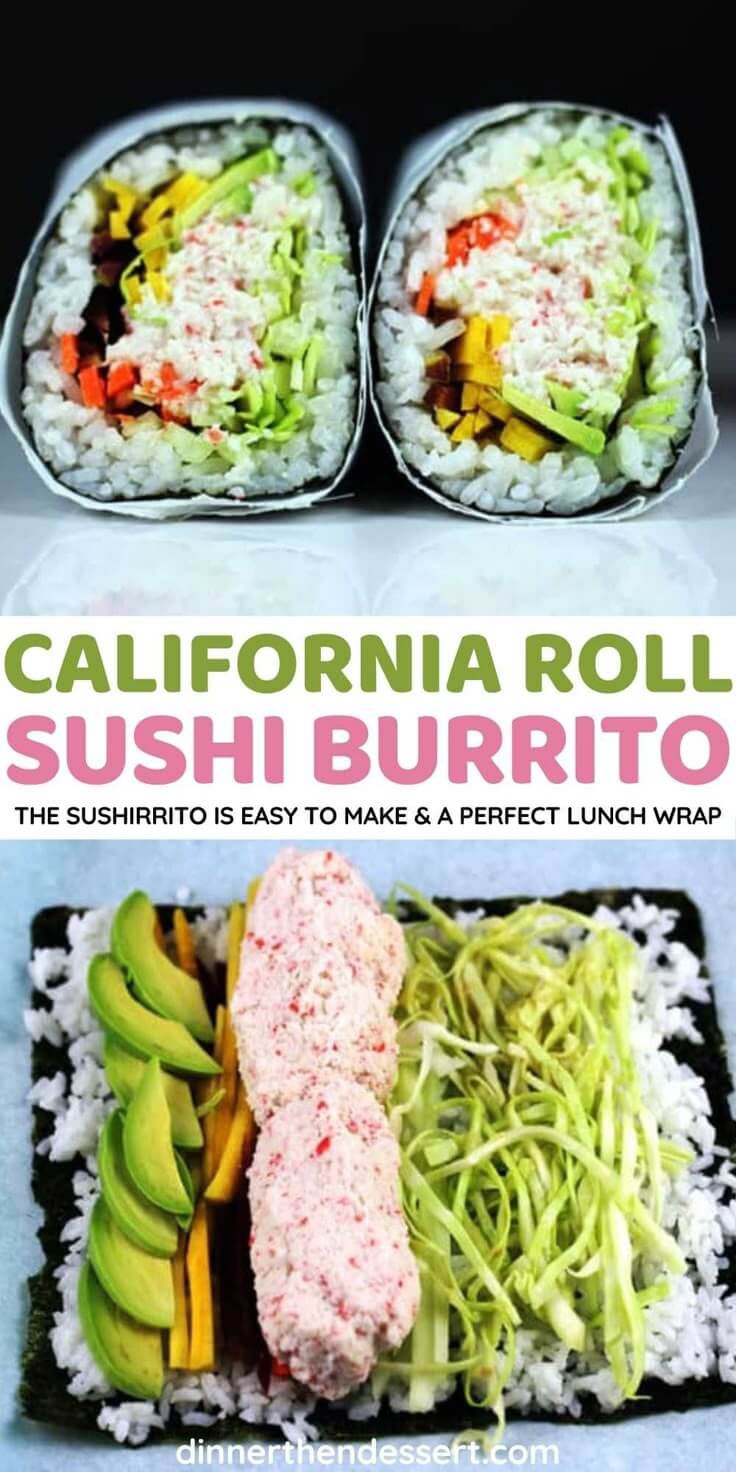 California Roll Sushi Burrito - Dinner, then Dessert