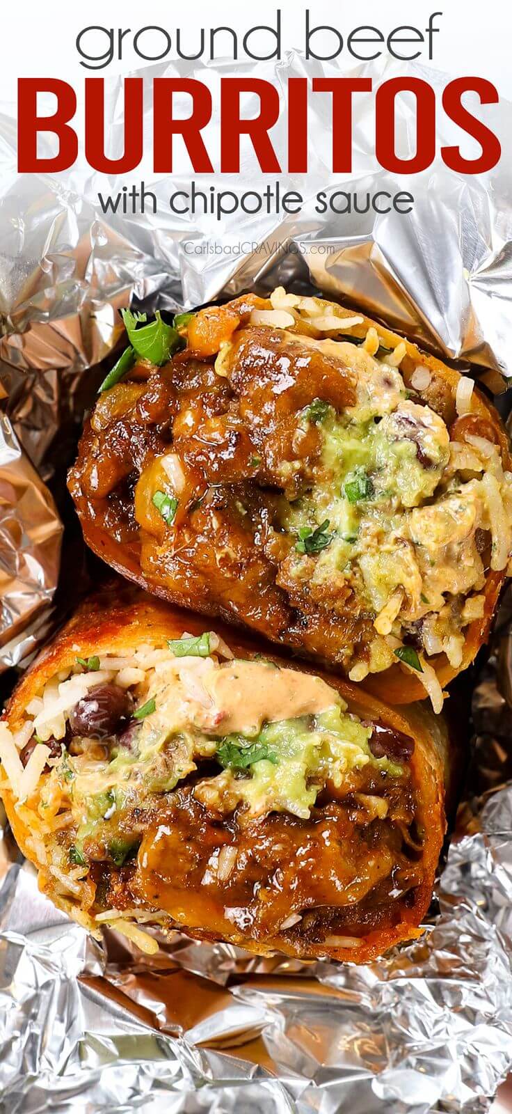 Chipotle Beef Burritos - Carlsbad Cravings