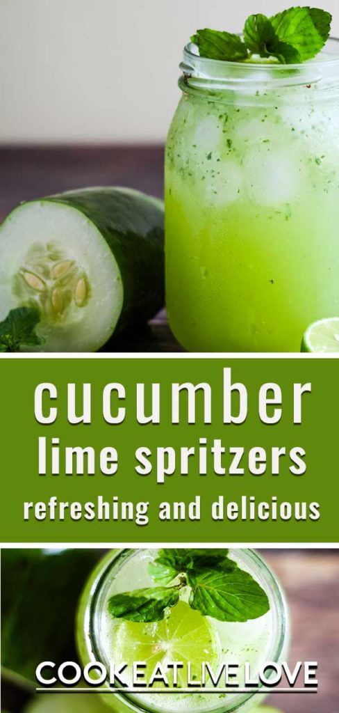 Cucumber Agua Fresca (Sparkling Lime Cucumber Drink)n- CookEatLiveLove