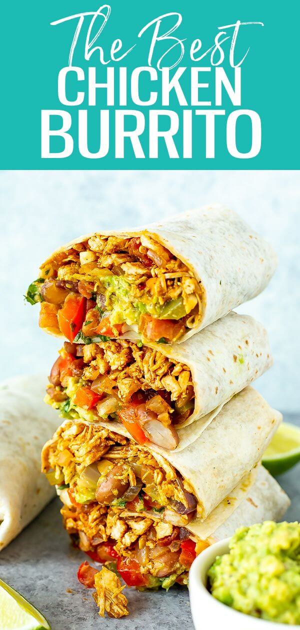 Easy Chicken Burrito Recipe - The Girl on Bloor