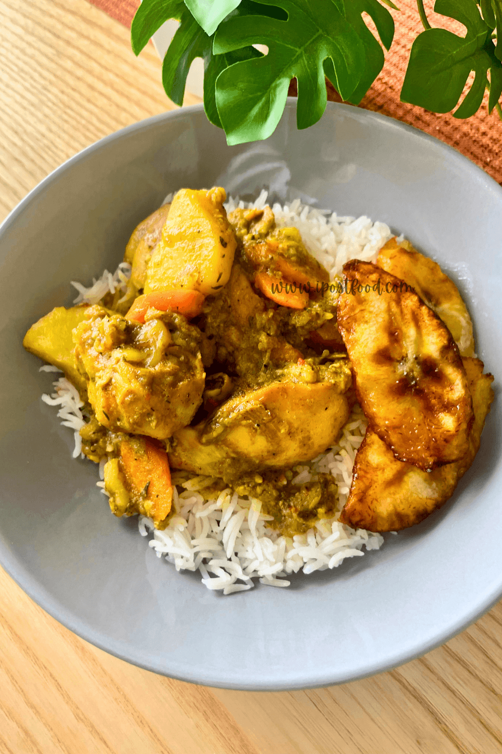 JAMAICAN CURRY CHICKEN DINNER
