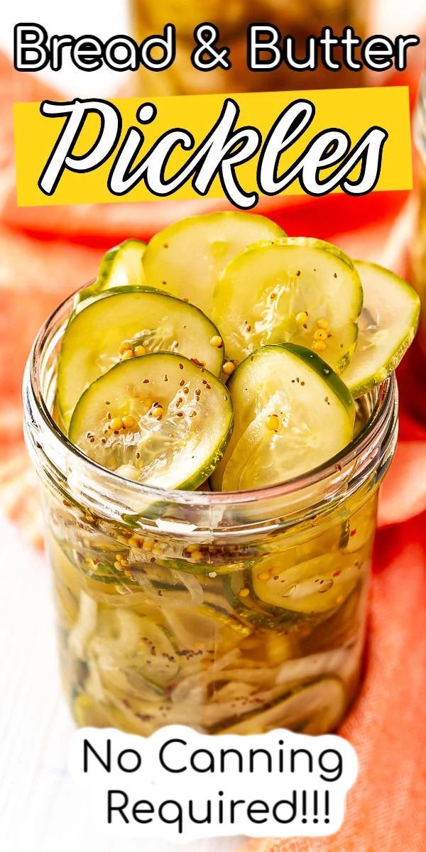 Refrigerator Bread and Butter Pickles Recipe - Sugar and Soul