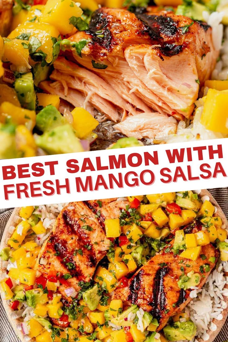 Salmon with Mango Salsa - What Molly Made