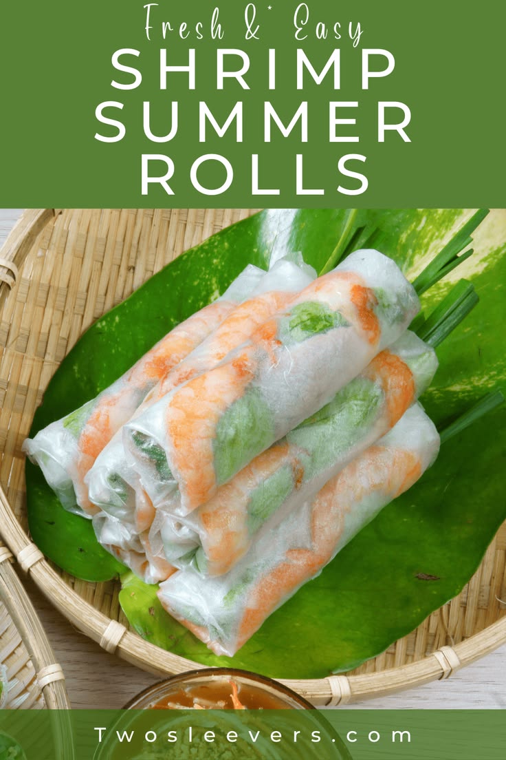 Simple Shrimp Summer Rolls - TwoSleevers