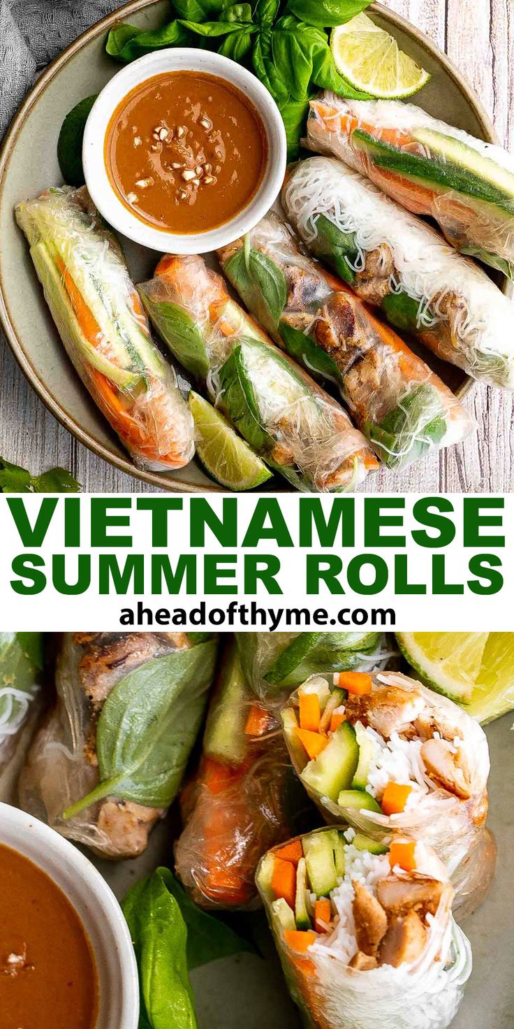 Vietnamese Summer Rolls - Ahead of Thyme